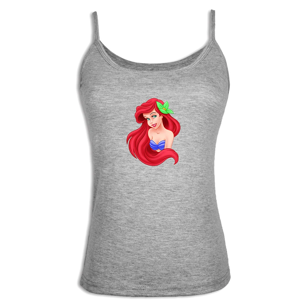 

Punk The Little Mermaid Ariel Graphic Camisole Cartoon Harajuku Fitness Tank Top For Lady Girl Summer Singlet Casual Women Tops