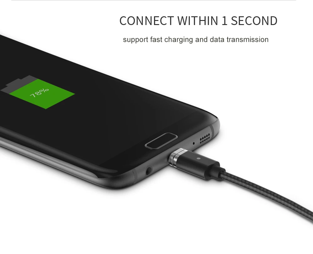 WSKEN magnética Cable de carga Micro USB de tipo c USB-C rápido de carga de datos para Samsung S9 S8 Huawei xiaomi para iPhone Cable tipo-C