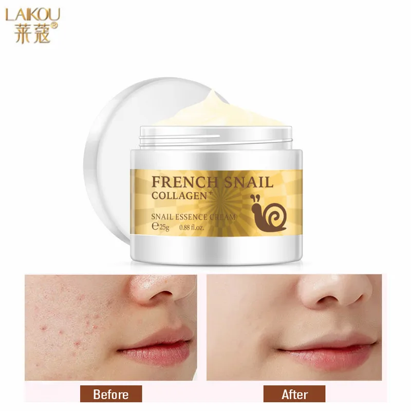 LAIKOU 25g Snail Collagen Essence Nourish Cream Whitening Moisture