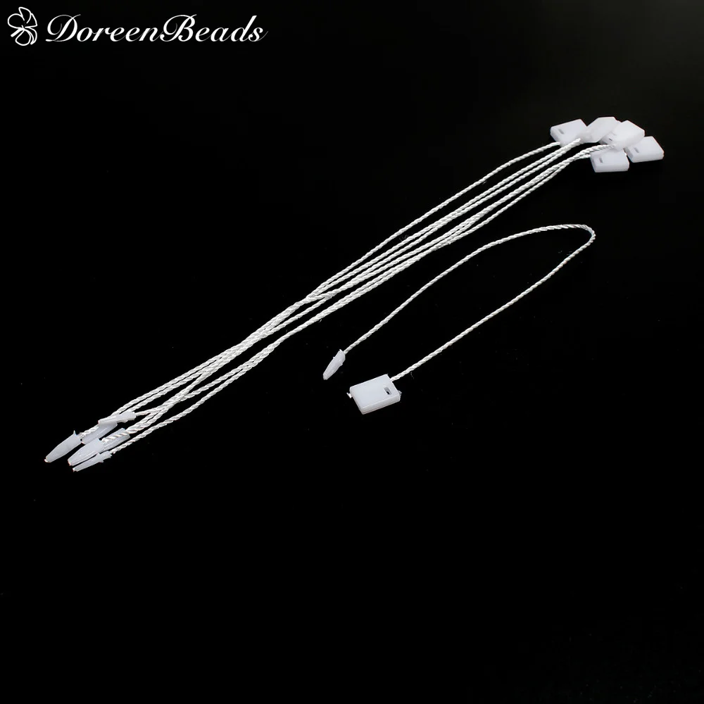 

DoreenBeads Polyester Hang Tag Snap Lock Pin White 18cm(7 1/8") x 0.8cm( 3/8") 1 Packet(About 950 Pieces)
