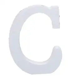 Белый деревянные буквы Английский алфавит индивидуальное имя DIYDesign книги по искусству Craft свободно стоя сердце Свадебные домашний декор 1