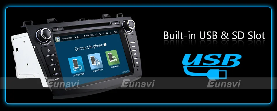 Best Eunavi 8" HD Screen 2 din Android 9.0 Quad Core Car DVD Player for 2010 2011 2012 2013 MAZDA 3 stereo radio GPS Navigation wifi 23