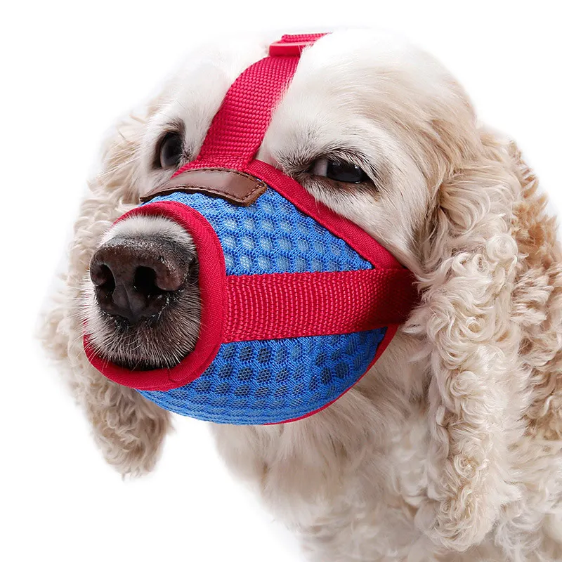 

Dog Muzzle Anti-Biting Barking Secure Fit Dog Muzzle Mesh Breathable Dogs Mouth Cover Cubierta de la boca del perro mascota