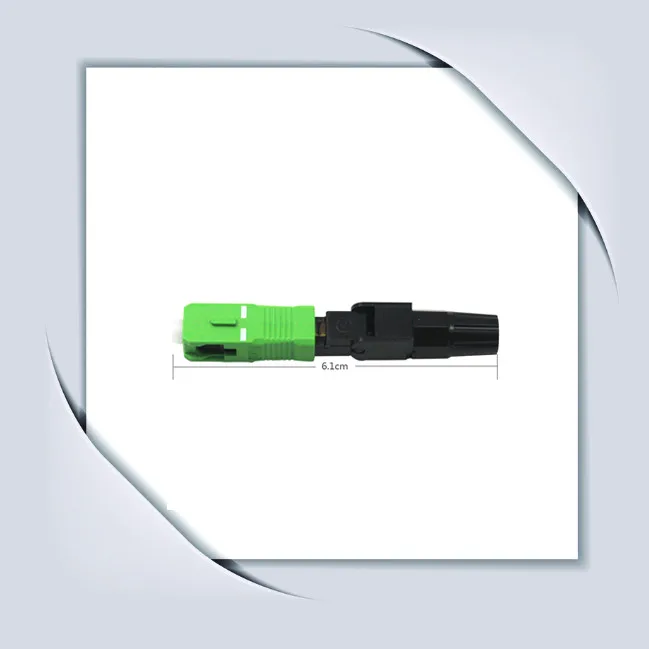 

10PCS / pack Ftth Integrated fast mount SC / APC connector wire covered fiber optic connector, APC special broadcast CATV 6.1cm