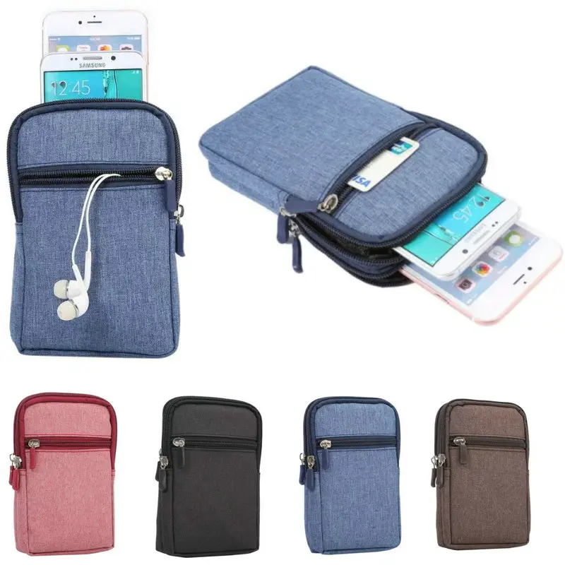 

New Sports Wallet Mobile Phone Bag For Multi Phone Model Hook Loop Belt Pouch Holster Bag Pocket Outdoor Army Cover Case
