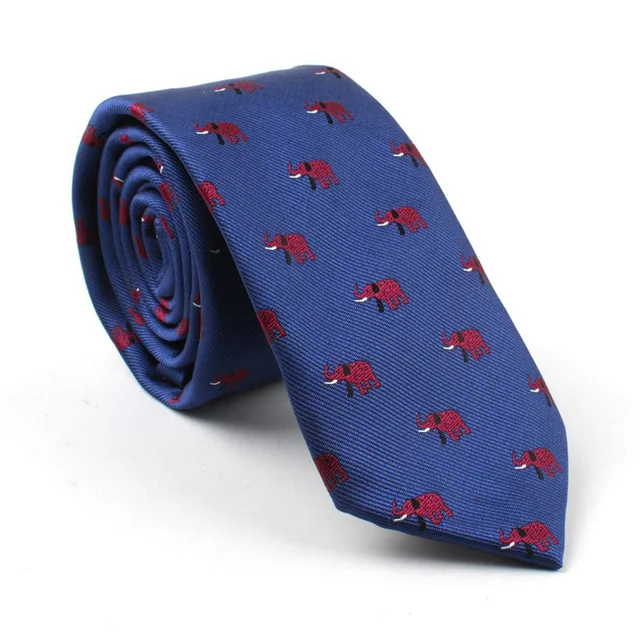 New Men's Fashion Neckties Cartoon Animal Printing Polyester Silk Tie Soft Designer Character