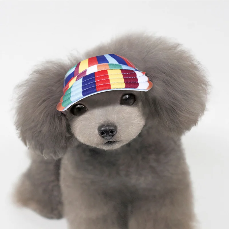 ПЭТ головной убор для собак маленькая ПЭТ летняя парусиновая шапка собака бейсбольный козырек шляпа щенок Кепка для улицы