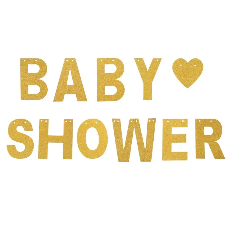 3 м блеск Baby Shower письмо для дня рождения баннеры овсянка гирлянда Вымпел флаги для дня рождения Baby Shower партии Декор