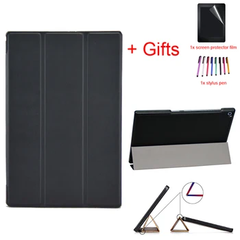 

Stand Flip PU Leather Case for SONY Xperia Z2 10.1" Tablet Full Protective Smart Auto Wake/Sleep Funda Cover +Film+Pen