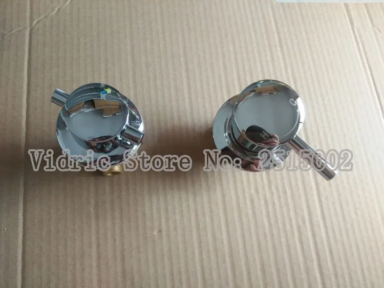 

Customized 2/3/4/5 screw thread split valve water tap, Bathroom barss shower room mixing valve chrome plated faucet handle