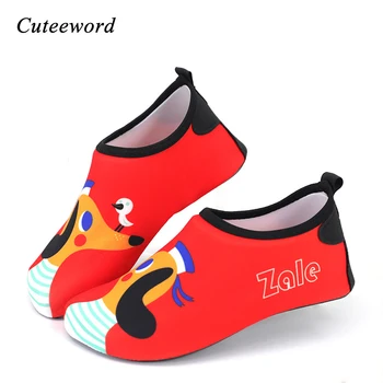 

Children Beach Shoes Boys and Girls Swimming Shoes Cute Cartoon Non-slip Kids Slippers Soft Barefoot Skin Care Sock Home Shoes