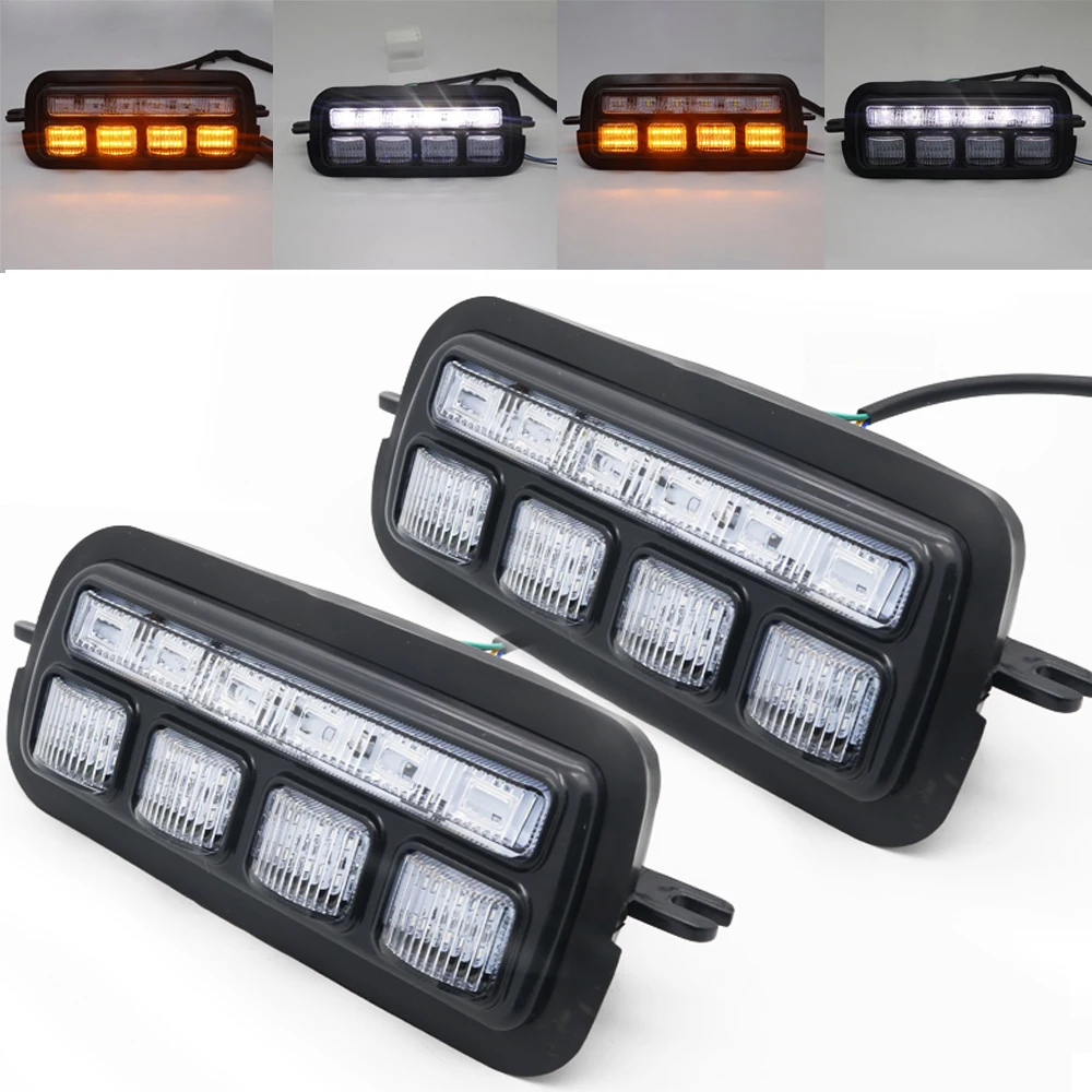 

2Pcs LED Daytime Running Lights for Lada Niva 4x4 1995 UP Running Turn Signal Car Styling Accessories Tuning Lamp With DRL