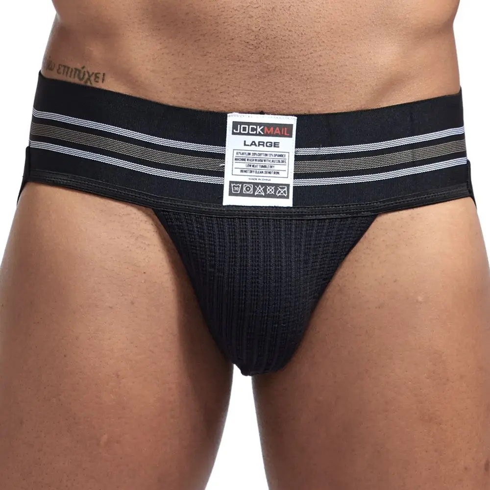 JOCKMAIL сексуальное мужское нижнее белье брифы спортивные мужские с ремешком