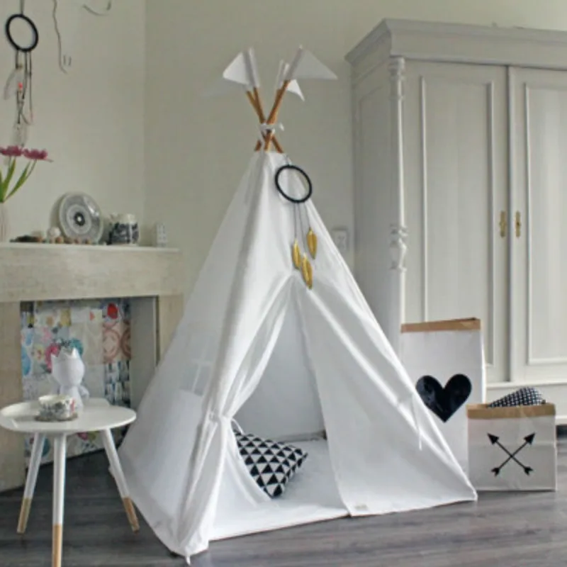 Love Tree Kids Teepee Tent Tipi Tent for kids White Children Play house