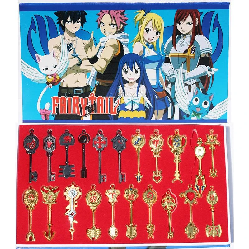 21pcs Set Fairy Tail Key Keychain Lucy Gold Key Collective Doll With Box Retail Free Shipping Action Figures Aliexpress 21pcs Set Fairy Tail Key Keychain Lucy Gold Key Collective Doll With Box Retail Free Shipping Action Figures Aliexpress