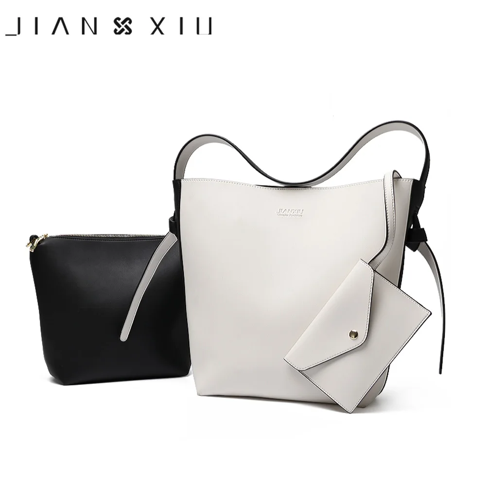 

JIANXIU Women Bag Messenger Bolsas Feminina Bolsa Bolsos Mujer Tassen Borse Pu Leather Bucket Shoulder Bags 2019 Newest Handbags
