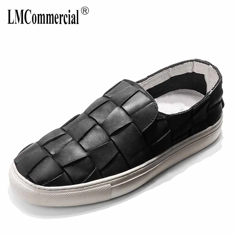 

spring autumn summer British retro Genuine Leather men's loafer shoes all-match cowhide breathable sneaker men casual shoes