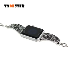 Ремешок для часов из нержавеющей стали для iWatch 38 42 мм женские ювелирные изделия браслет женский ремешок браслет для Apple Watch Series 1 2 3