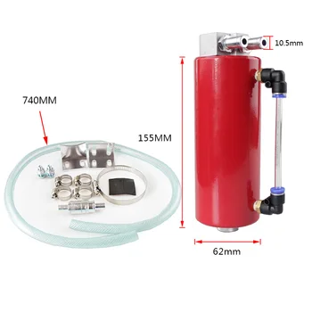 

RASTP -Universal 350ML Aluminum Racing Oil Catch Tank/Can Round Can Reservoir Turbo Oil Catch Can / Catch Universal RS-OCC006