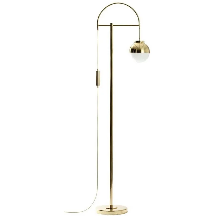 Spain Design Lever Floor Lamp Bronzing Metal Body Frosted Spain Design Lever Floor Lamp