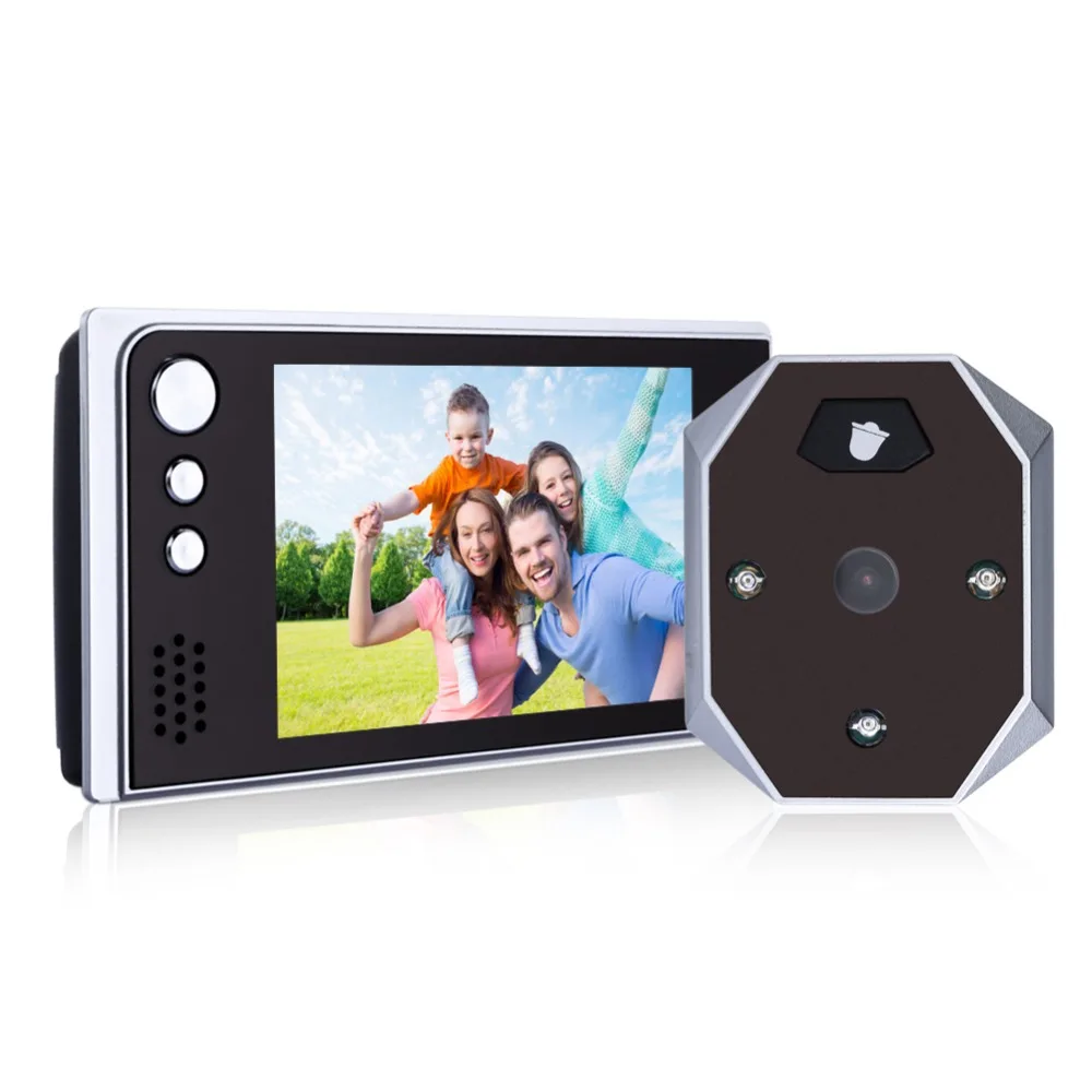 

3.5 LCD Color Screen Ultrathin Digital Door Viewer 2.0 Mega HD Digital Peephole Pixel 480*320 Resolution Doorbell With Package