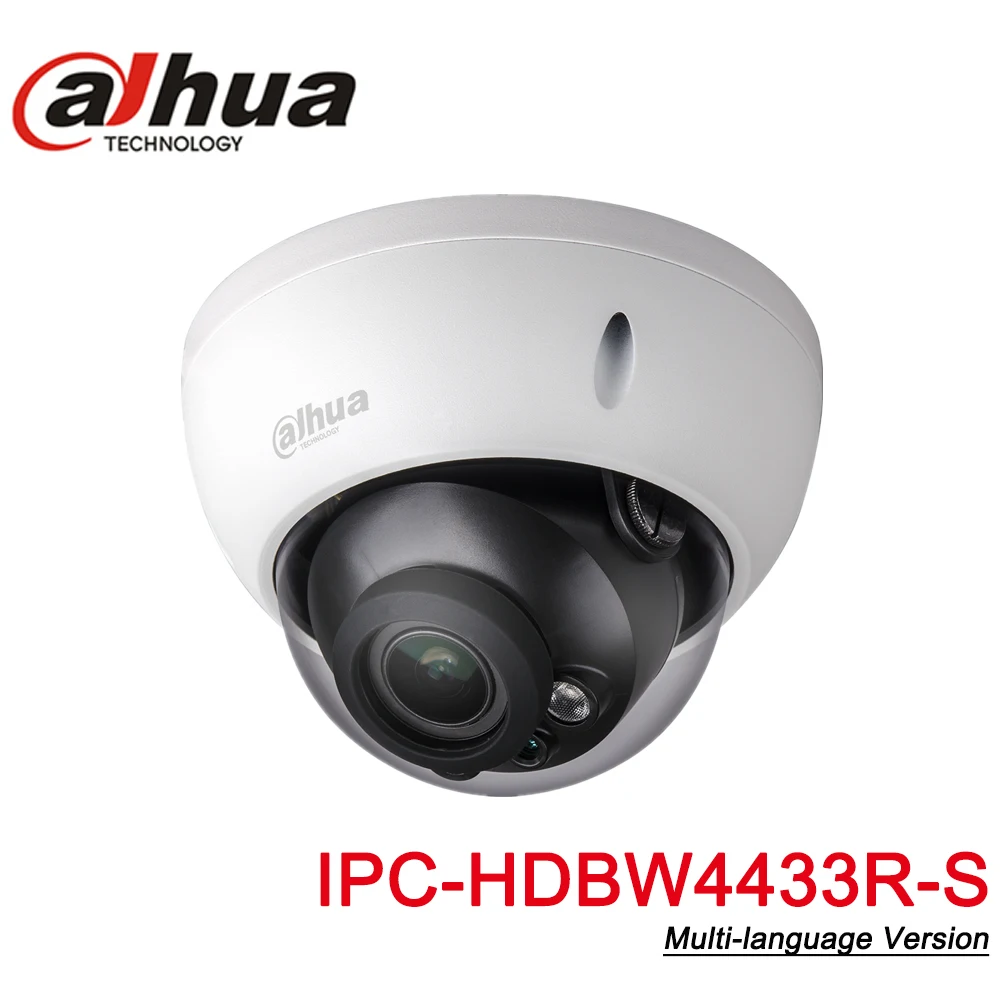 

Dahua IPC-HDBW4433R-S 4MP IP Camera Replace IPC-HDBW4431R-S With POE SD Card Slot IK10 IP67 Starnight Smart Detect with logo