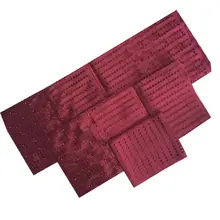 Вина Цвет Африканский ASO OKE высокое качество 3 шт./пакет Нигерии Опа OKE с бусинами Свадебные Headtie ремень 40