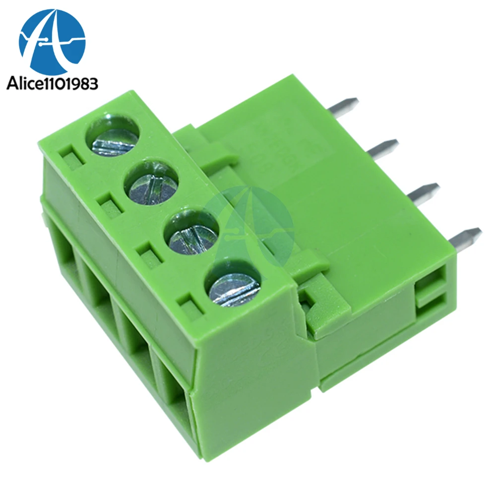 5PCS KF2EDGK KF-4P 4PIN Right Angle Plug-in Terminal Connector 5.08mm Pitch