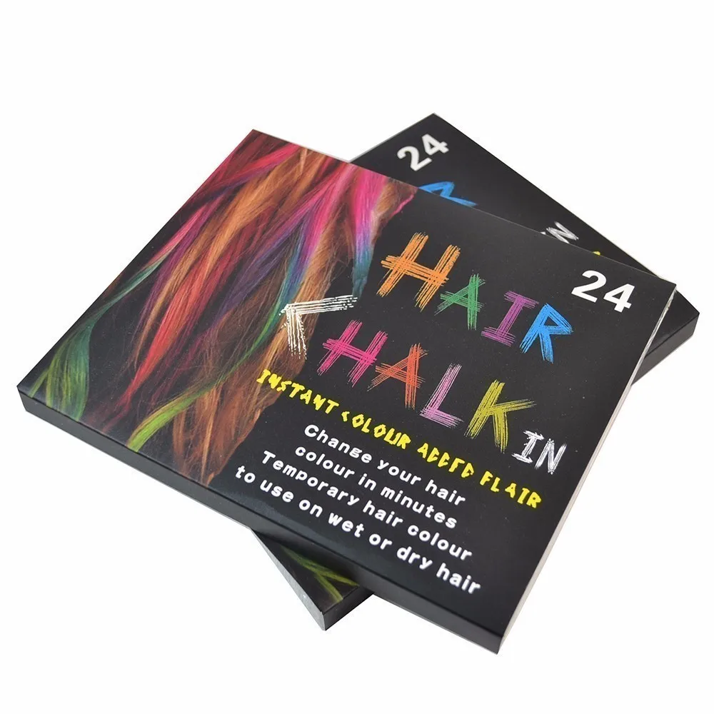 

RU/ Manufacturers supply Germany 24,36 pastels, pastels, hair sticks, disposable hair chalk school supplies pens teacher RU/-HB4