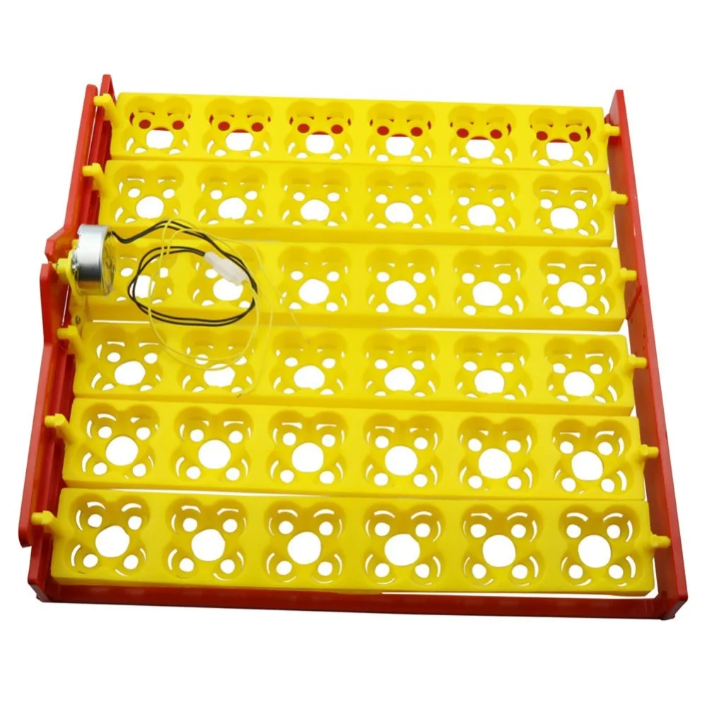 

2 sets AC 220-240V 50/60HZ Incubator Egg Tray Automatic Egg Rotation 56/48/36/24 Egg Trough Pigeon Chicken Bird Poultry Hatching