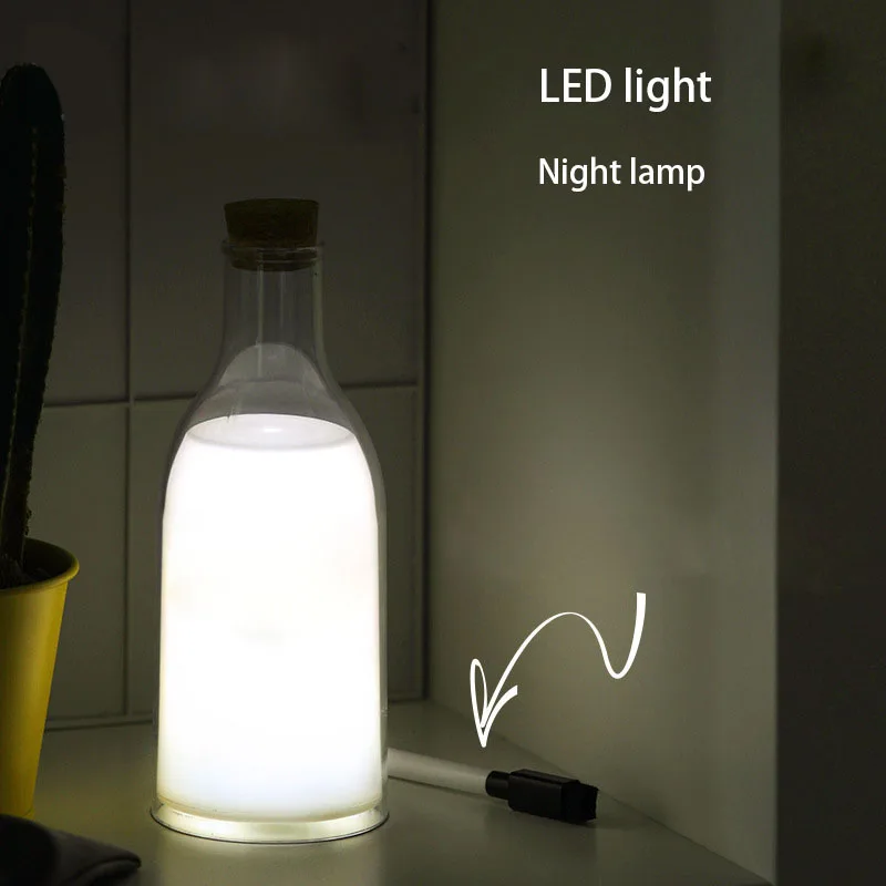 

DIY Message LED Milk Bottle Night Light Sleep Timing Mode House Party Decor Creative Gifts Night Lamp