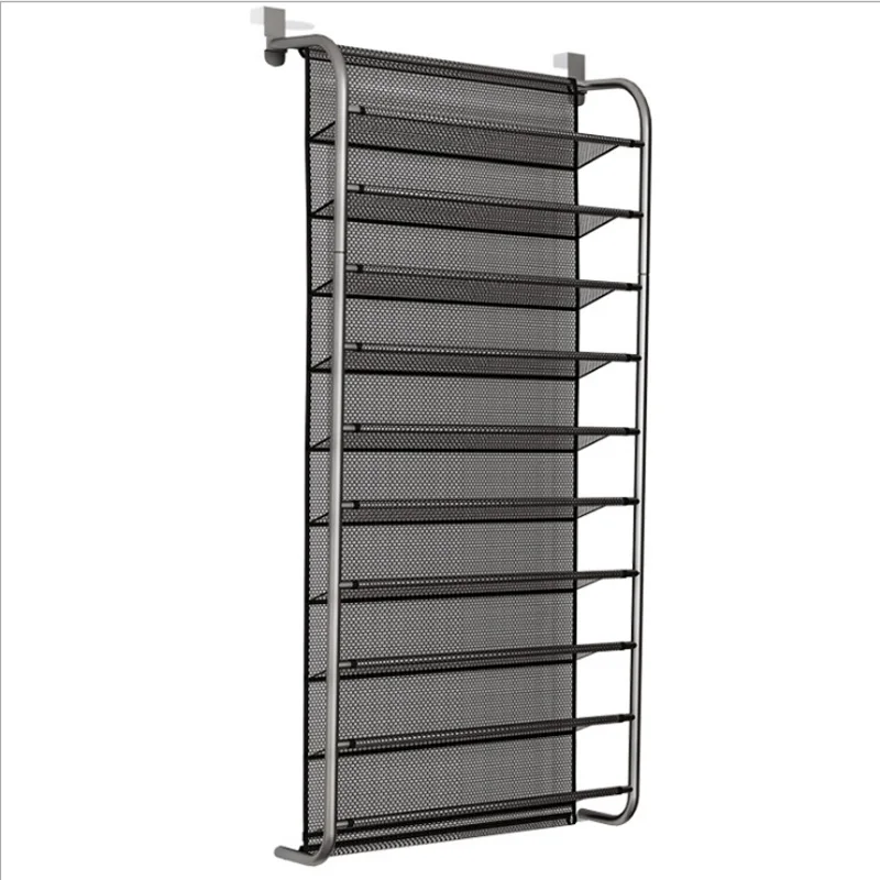 

Multi-layer storage storage shoe rack above the door, mesh shoe rack is breathable, dustproof and moisture proof