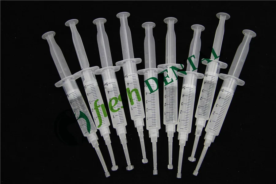 Seringa de Clareamento Branqueamento de Materiais de Alta Dental Dentes Branqueamento Gel 35% cp Qualidade Melhor Efeito Tw104 100 Pcs 5 ml 4 Dental dentes branqueamento gel 35% CP branqueamento