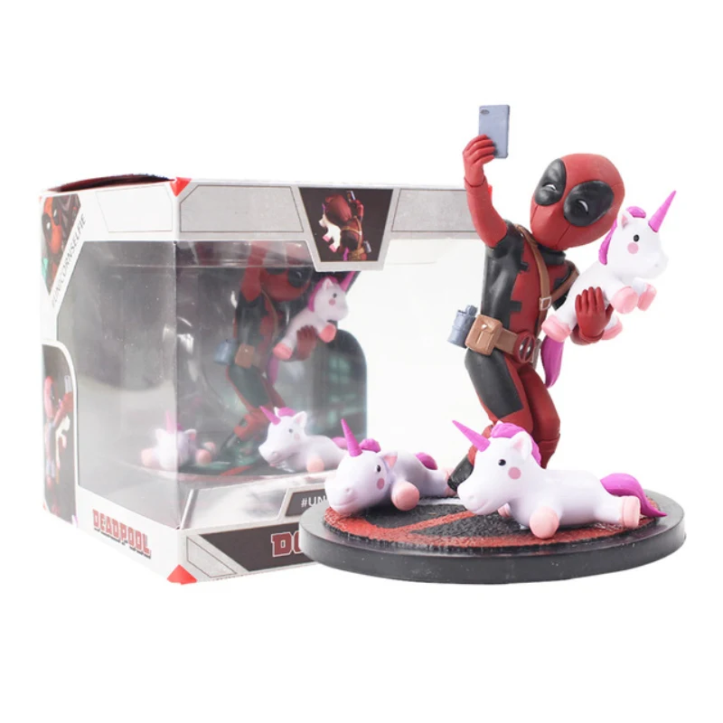 Забавный Единорог Marvel Deadpool масштаб для селфи 1/10 рисунок единорога ПВХ модель