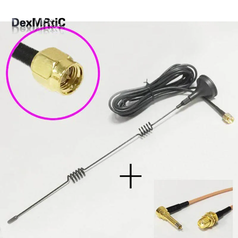 3G Antenna 5dBi 800-2170 MHZ magnetic base 3M extension cable SMA male +SMA Female To MS156 Male Connector RG316 Cable
