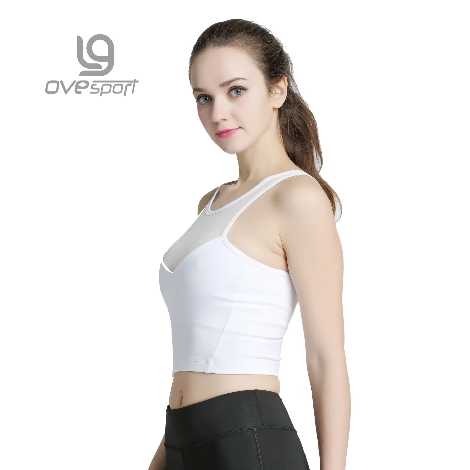 Ovesport Fitness Women Sports Bra Shockproof Workout Sport Bras Push Up