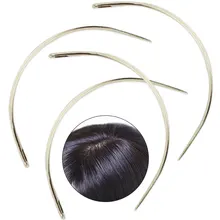 C-образная изогнутая игла, плетеные швейные нитки, игла, средство для наращивания волос, 12 шт., маленькая сумка, зажим для наращивания волос