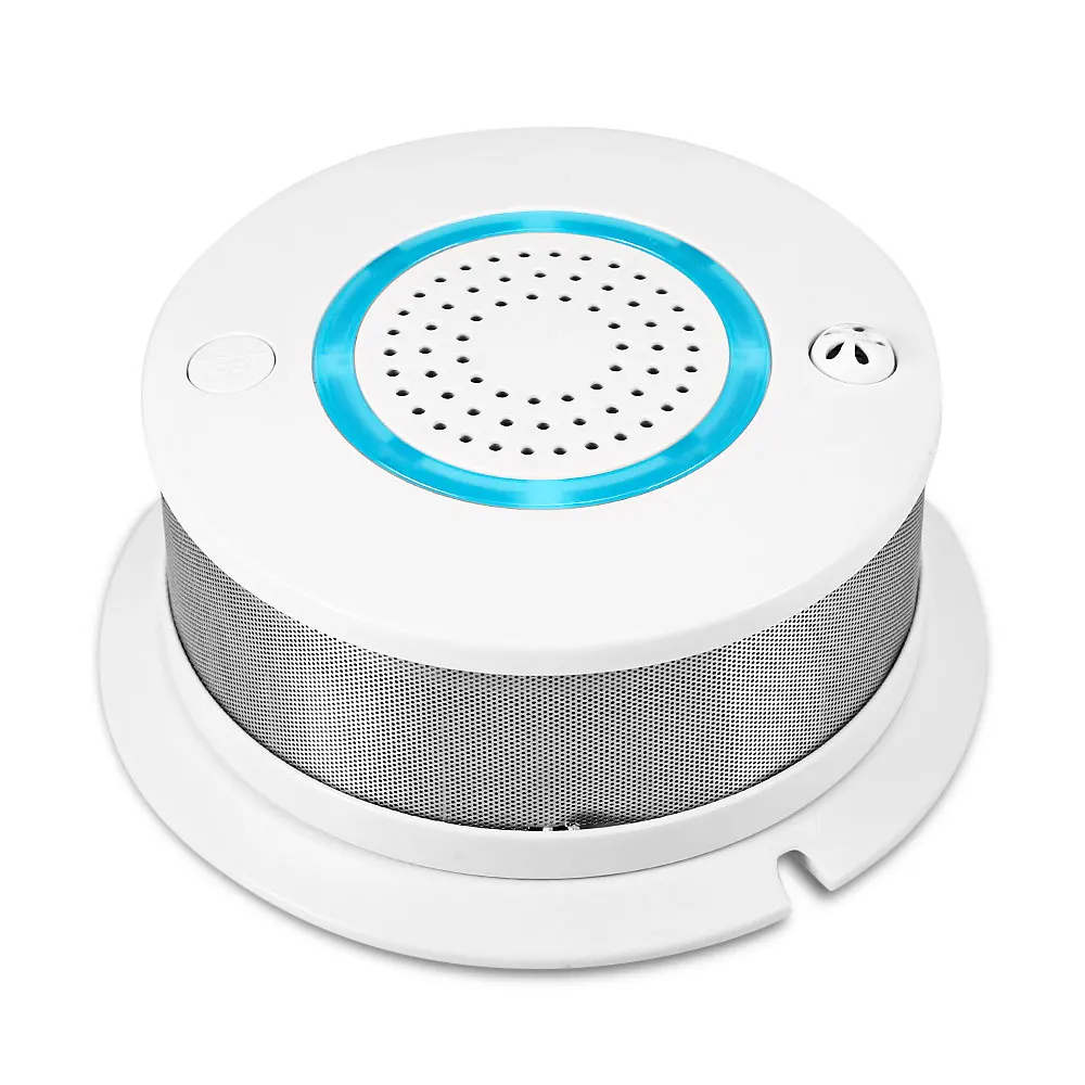 

Wanscam WiFi connection APP control 2 in 1 Smoke Temperature Alarm System Detector Battery Backup for Wireless Home Security