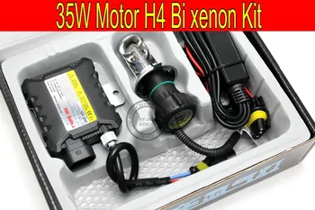 

Free Shipping 1 set 35W H4 Hi/low Motorcycle bi xenon HID Conversion Kit/Xenon Kit Slim ballast,3000K,4300K,6000K,8000K,10000K