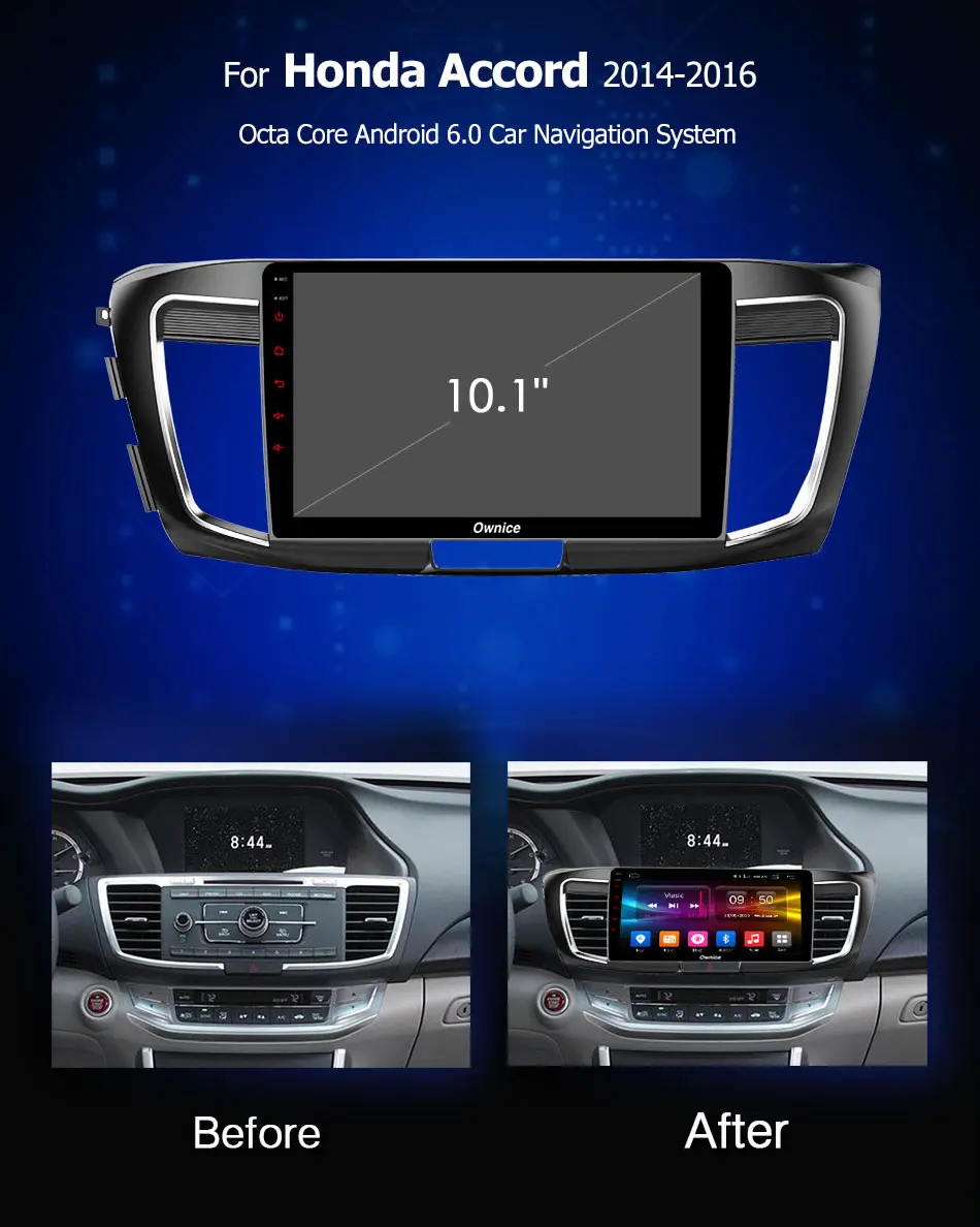 Ownice 10.1" Android 9.0 Car Radio Player GPS Navi k3 k5 k6 for HONDA Accord 9 DVD 4G LTE 360 Panorama DSP SPDIF