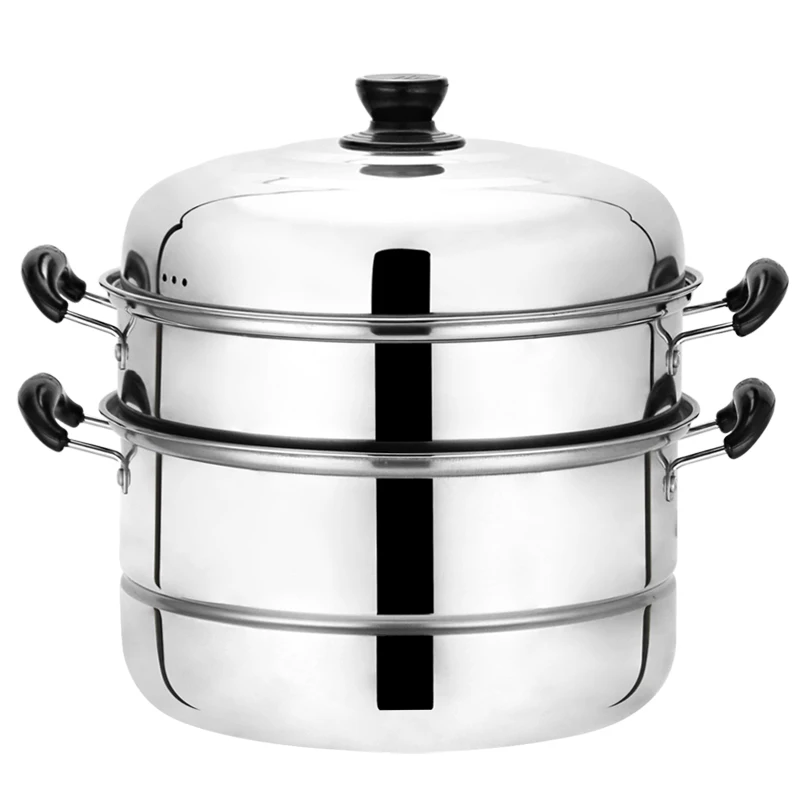 

10 Litre General use Induction Cooker Stainless steel Steamer with 2 layers Cooking Steamer steamed Soup Pot