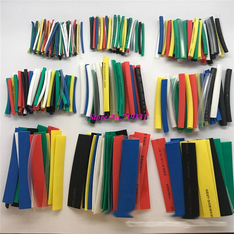 

385pcs environmental thermal casing 2: 1 color thermal tube combination