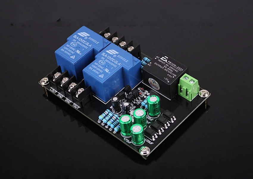 

AC 85~265V Speaker Protection Board 30A Relay High power for Max 900W Amplifier Board