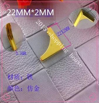 

High-grade refined metal corner creative notebook notebook stationery gold color 22mm*2mm