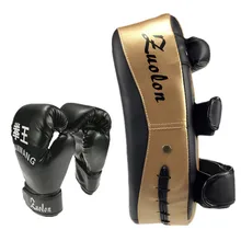 ММА Муай Тай пробивая кривая колодки и боксерские перчатки искусственная кожа Санда Тхэквондо кикбоксинг ножная мишень боксерская рука ноги мишень