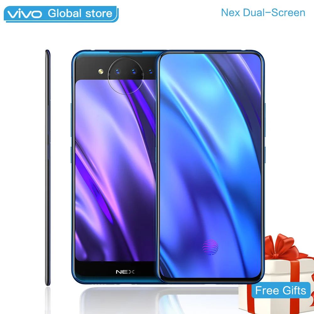 

vivo NEX 2 Dual-Screen SnapDragon 845AIE 10GB 128GB 6.39" 5.49" for Amoled Screen Triple Camera Octa Core Smart Cell Phone 4g