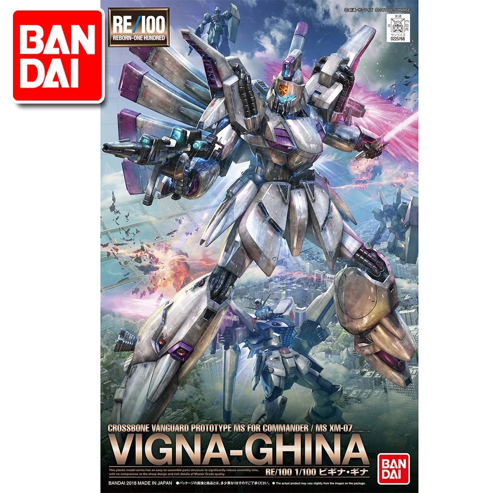 Japaness Bandai RE 1/100 Гандам F91 VIGNA-GHINA II мобильный костюм детские игрушки