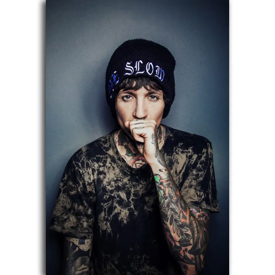 

N-1784 Oliver Sykes Bring Me The Horizon Music Rock Band POSTER L-W Canvas Art Print Decoration 14x21 20x30 24x36