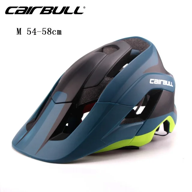 CAIRBULL Классический 9 видов цветов Casco Ciclismo для мужчин и женщин MTB шлем для велосипедистов велосипед Горный шлем высокого качества PC+ EPS велосипедный шлем - Цвет: BLACK GREEN  M