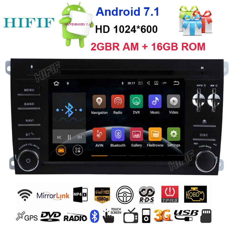 Cheap HIFIF Android 7.1.2 Car DVD for Porsche Cayenne 2003 2004 2005 2006 2007 2008 2009 2010 With Quad Core Bluetooth GPS NAVI Radio 0 Cheap HIFIF Android 7.1.2 Car DVD for Porsche Cayenne 2003 2004 2005 2006 2007 2008 2009 2010 With Quad Core Bluetooth GPS NAVI Radio 0